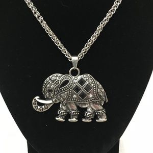 Sliver Elephant Necklace